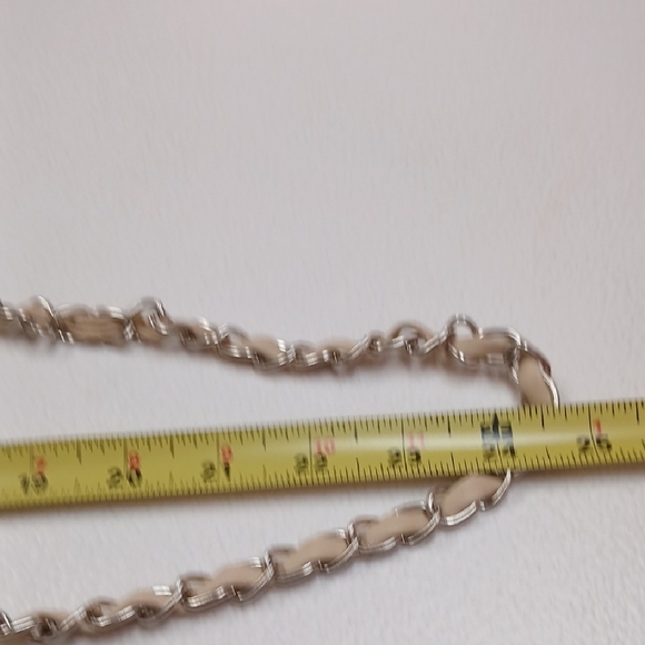 Beige Quilted Crossbody Bag - Picture 4 of 10